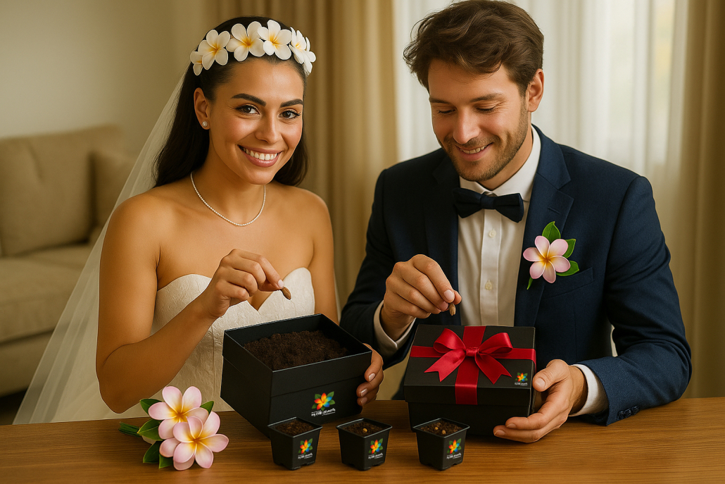 3.Wedding Couple cu Kit Plumerii